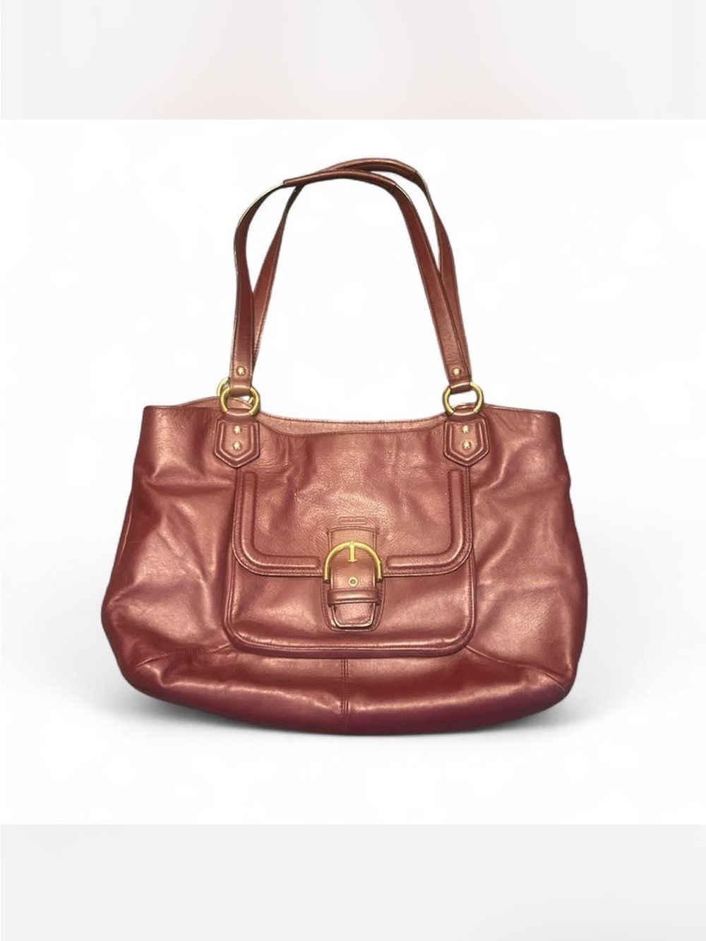 Vintage Coach Campbell Belle Leather Shoulder Bag